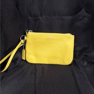Coach Vibrant Yellow Wristlet